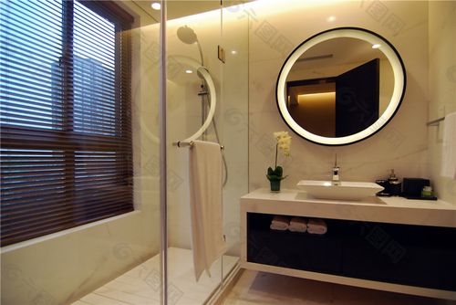室内浴室现代时尚元装修效果图装饰装修素材免费下载(图片编号
